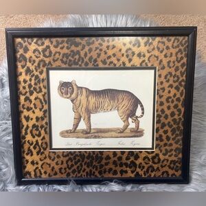Vintage Framed Der Bengalische Tieger Picture